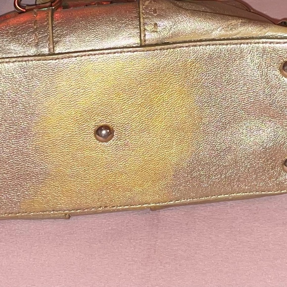 YSL Authentic Preowned Mini Muse Gold Tote Handbag - Picture 8 of 16